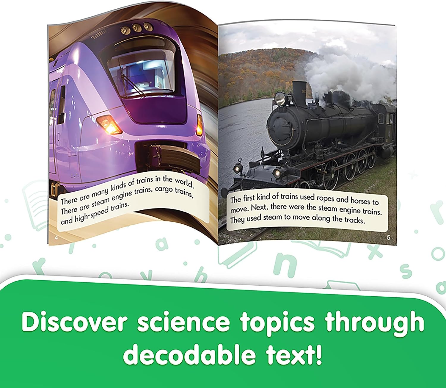 Junior Learning Beanstalk Books Letters & Sounds Science Decodables Non-Fiction Boxed Set, Multi