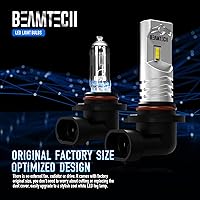 Vista 2 de BEAMTECH - Bombilla antiniebla H10, chips CSP de 6500K, 800 lúmenes, xenón blanco extremadamente brillante de 2