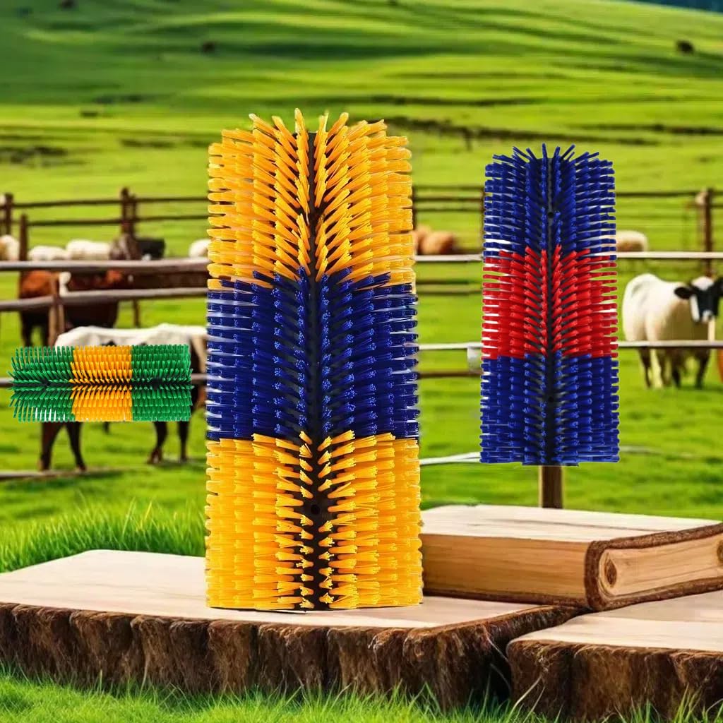 Kratzbürste für Ziegen, Esel, Kuh, Pferd, Rinder, Juckreiz, Kratzbaum | Juckreizlinderung, Tierpflege und Massage, Ziegenkratzbaum, Pferdebürste, Kuhbürste