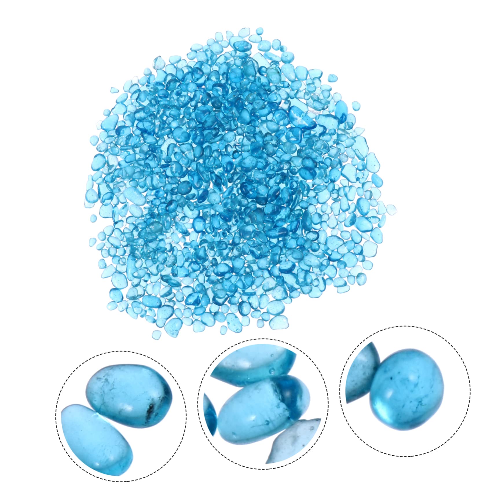 Amazon | MERRYHAPY 1ほうそう彩色水晶石 水族館用装飾 透明ガラス