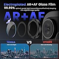 Vista 3 de Tensea Protector de lente de cámara Compatible para iPhone 17 Pro Max/17 Pro/15 Pro Max/15 Pro/16 Pro Max/16 Pro/14 Pro Max/14 Pro, Cubierta