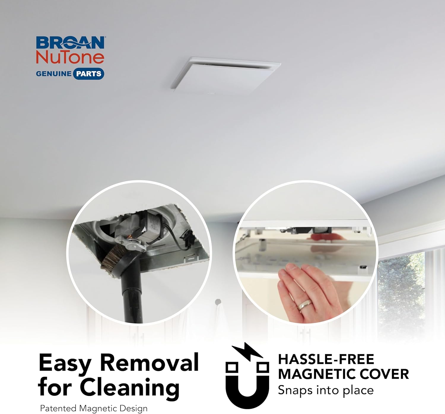 Broan-NuTone RCM700 Magnetic Universal CleanCover™ Bath Fan Replacement Grille