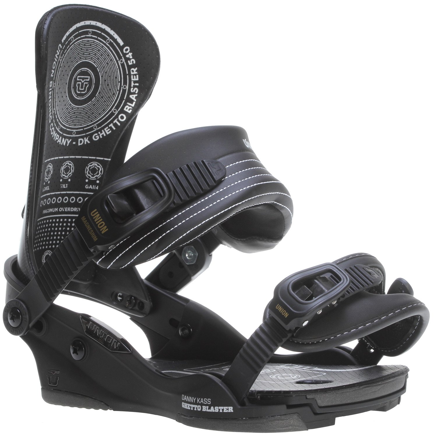 Union Bindings - Mens Danny Kass Bindings 2014, Black, M-L