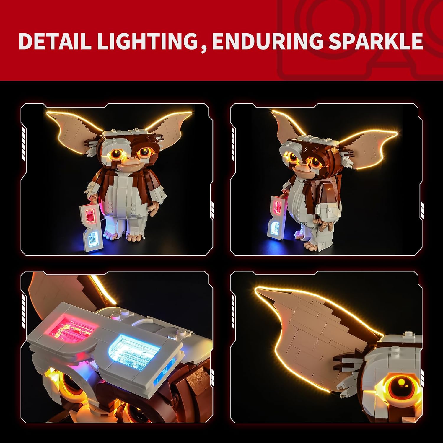BRIKSMAX 2.0 Light Kit Compatible with Lego Ideas Gremlins: Gizmo 21361 Building Sets- LED Lighting Kits (Accessories Only), Cable-Hiding Tech for Display, Gifts & Collectors