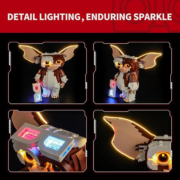 BRIKSMAX Éclairage LED pour Lego Ideas Gremlins : Gizmo 21361, kit d'éclairage compatible pour blocs de construction - Sans kit Lego - 3