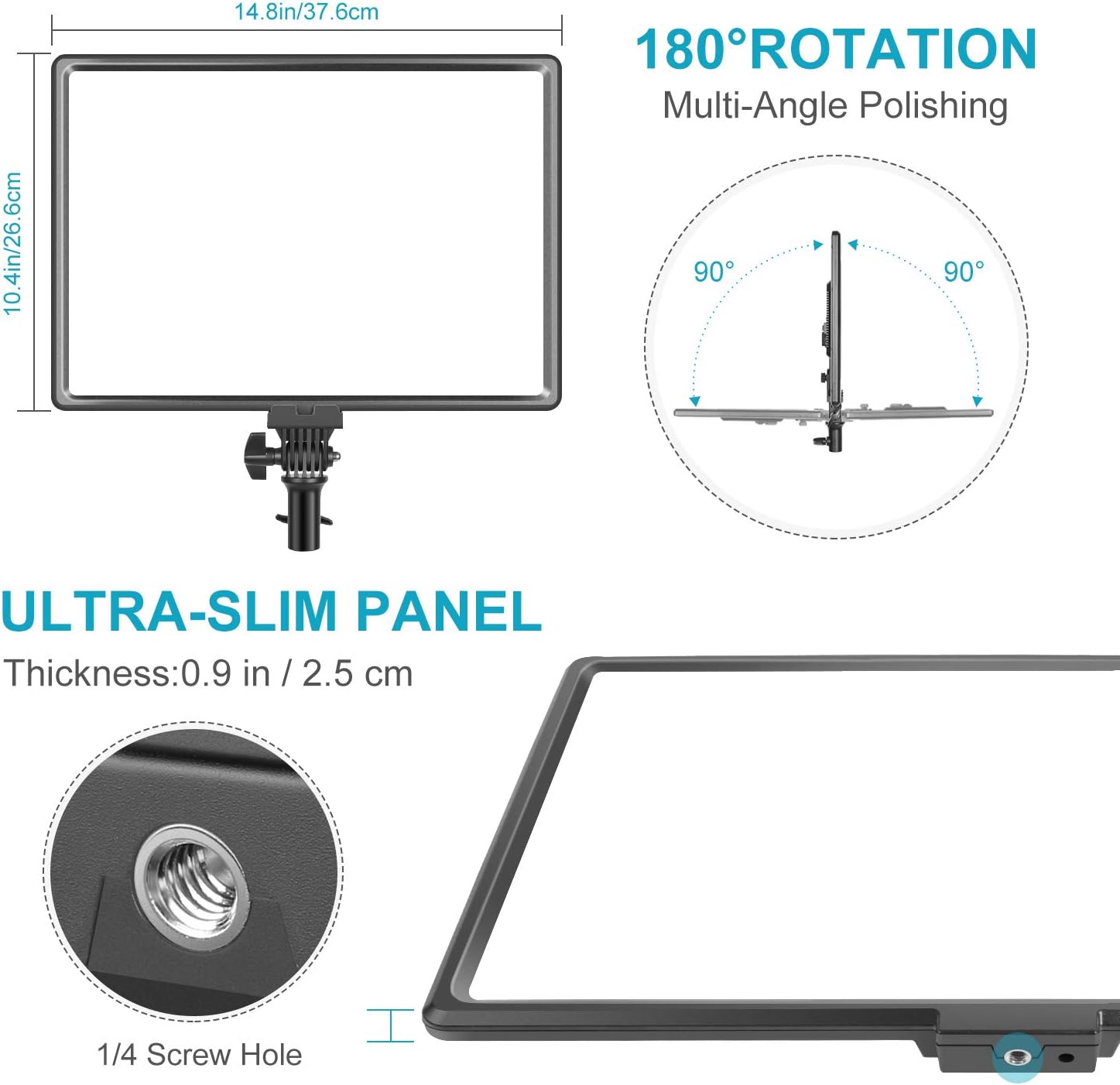 Suреr Bіg Clеаrаnсе! Neewer Ultra-Slim LED Video Light, 40W 1100LM 3200K-5600K CRI95+ Dimmable Bi-Color 18 Soft Light Panel with LCD Display for Live Streaming/YouTube Video/Photography/Zoom Meeting(Battery Not Included) Suреr Bіg Clеаrаnсе! Neewer Ultra-Slim LED Video Light, 40W 1100LM 3200K-5600K CRI95+ Dimmable Bi-Color 18 Soft Light Panel with LCD Display for Live Streaming/YouTube Video/Photography/Zoom Meeting(Battery Not Included)