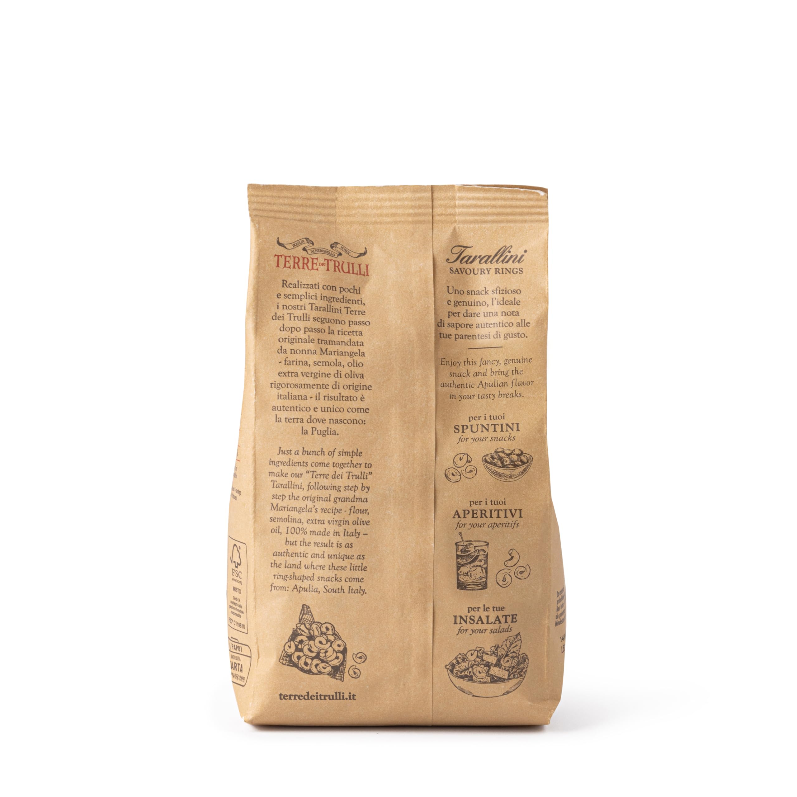 Tarallini integral de Apulia 5 x 230 g