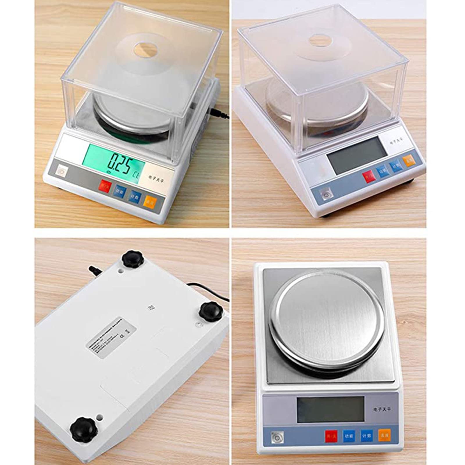 XYEJL Digital Scale, Analytical Balance High Precision 0.001g, Accuracy Digital Electronic Lab Scale with Calibration for Industry Kitchen Jewelry Gold,600g/.01g