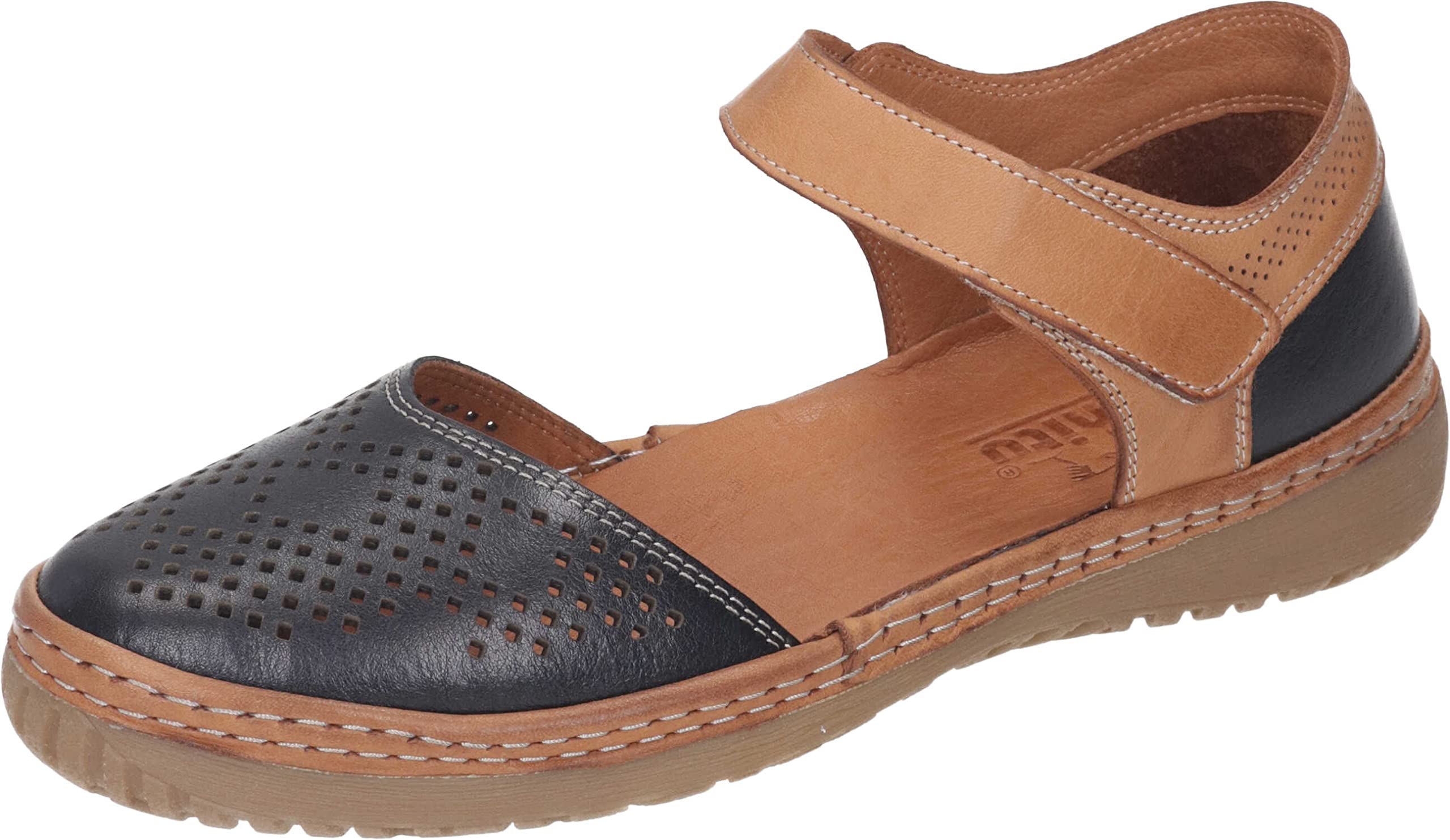 Manitu 910049-01, Sandal, Schwarz,