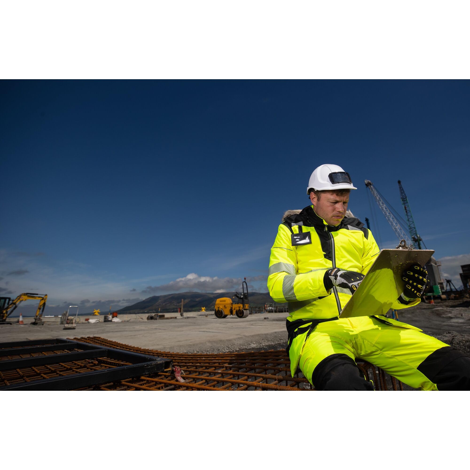 Portwest - Parka de Travail chaude pour l'hiver PW3 HV 5XL Jaune/Noir