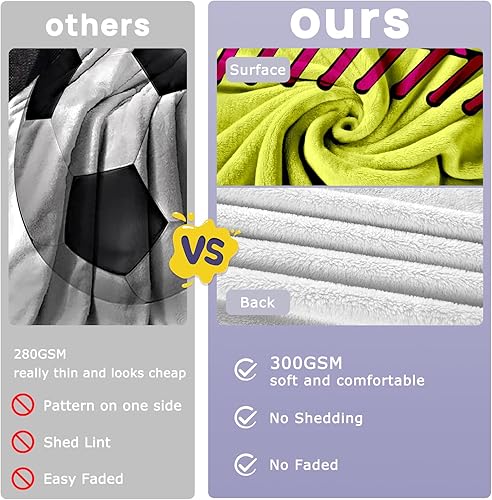 Miniatura 7 de KING DARE Manta de softbol Manta de forro polar suave para niños de 8 a 12 años, regalos únicos para los amantes del softbol, 40 x 50 pulgadas