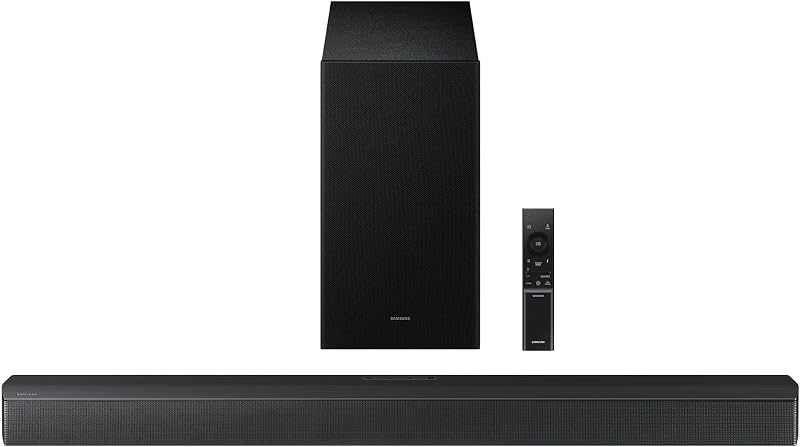 Samsung Serie B Barra de sonido HW-B650F Sistema de audio de cine en casa de 3.1 canales con subwoofer inalámbrico, DTS Virtual:X, parlante central incorporado para diálogos claros, refuerzo de graves, HDMI ARC y Bluetooth, modelo 2025