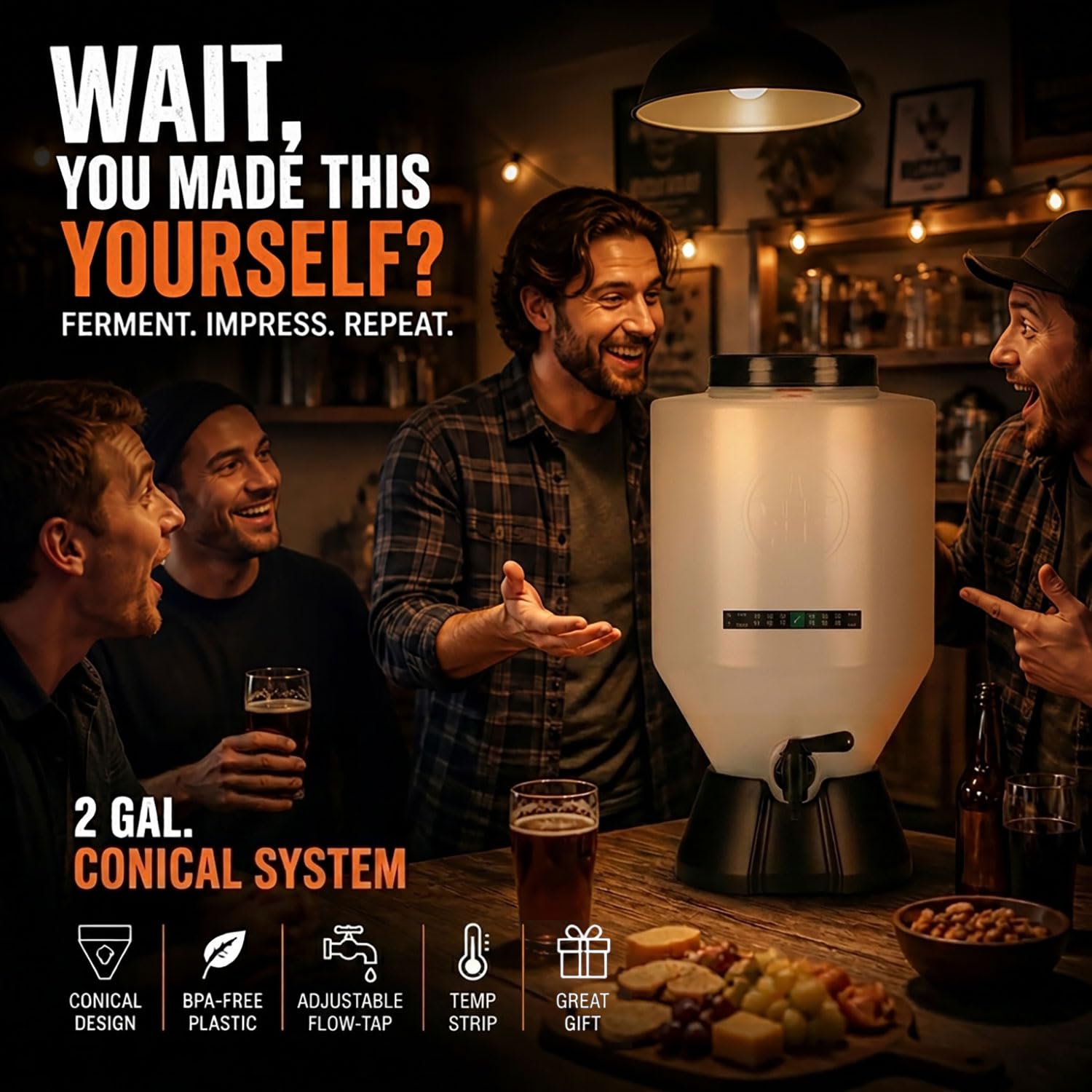 Amazon.co.jp: BrewDemon プレミアムビール作りキット ボトル付き エア