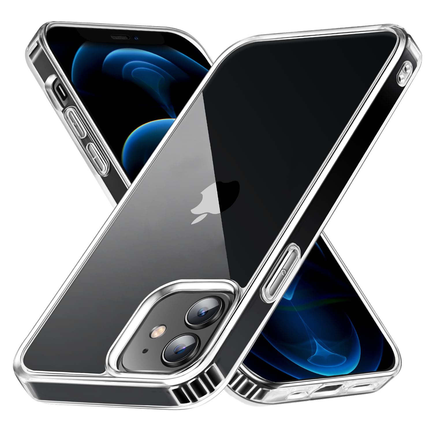 Amazon | COSOIK iPhone 12/12 Pro 用 ケース クリア 耐衝撃 米軍 MIL