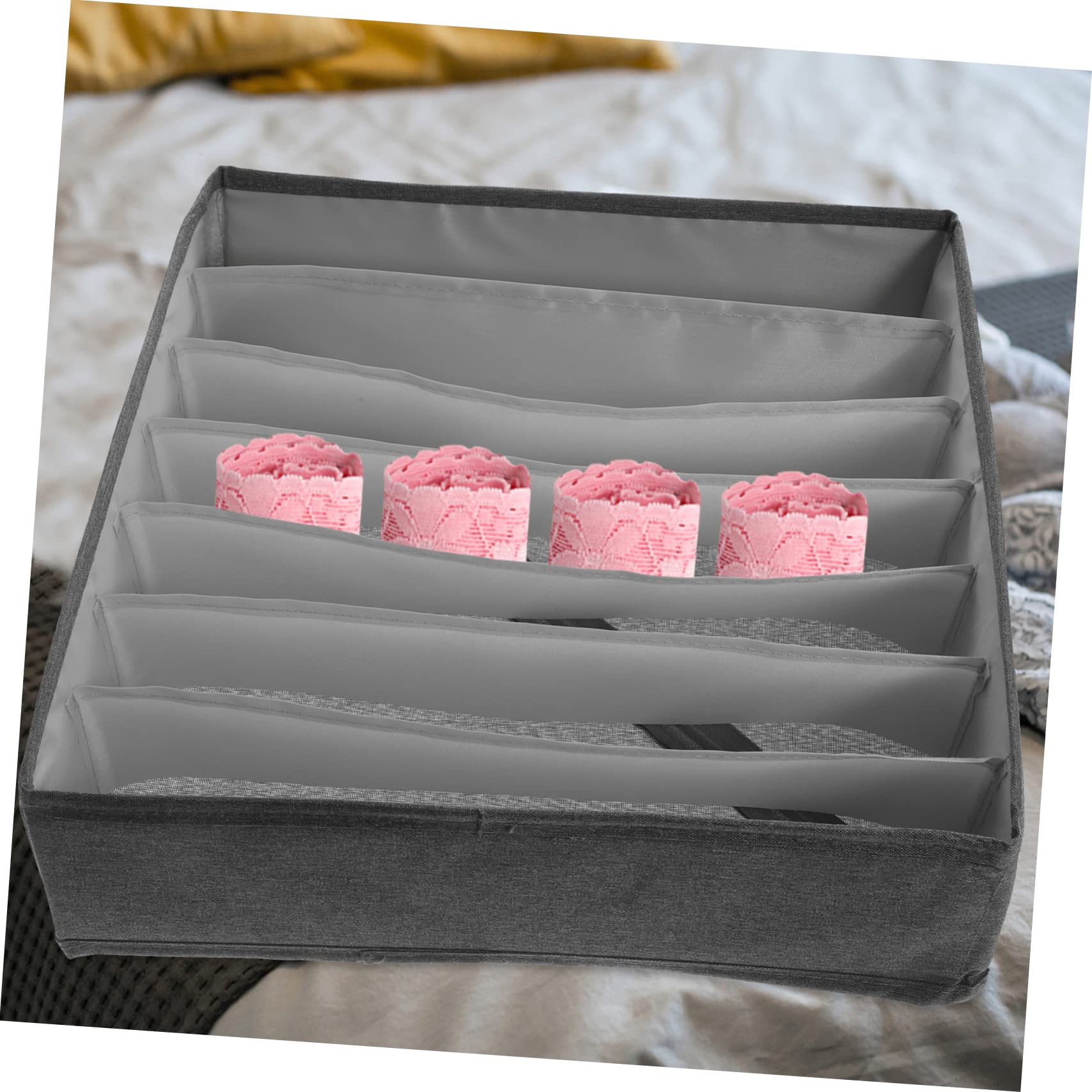 Alipis Scatola Portaoggetti Per Biancheria Intima A 7 Scomparti Riutilizzabile E Organizer Per Cassetti Per Calzini E Reggiseni