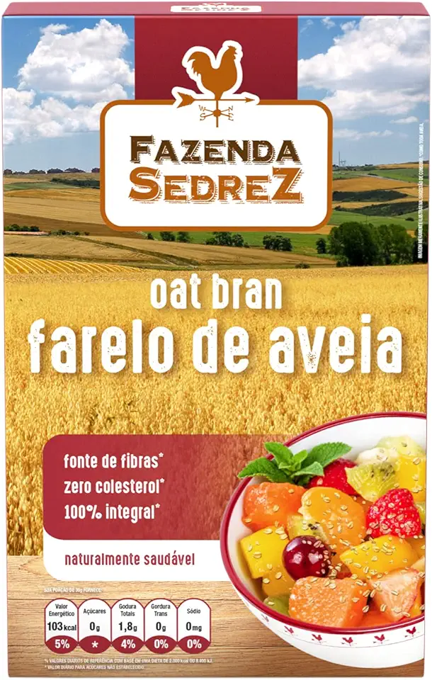 Fazenda Sedrez Farelo De Aveia Oat Bran 165G