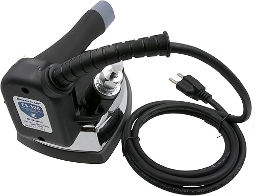 Miniatura 6 de Silver Star Plancha de vapor ES-300 – 110 voltios alimentada por gravedad para botella colgante con placa de suela laminada antiadherente, cartucho