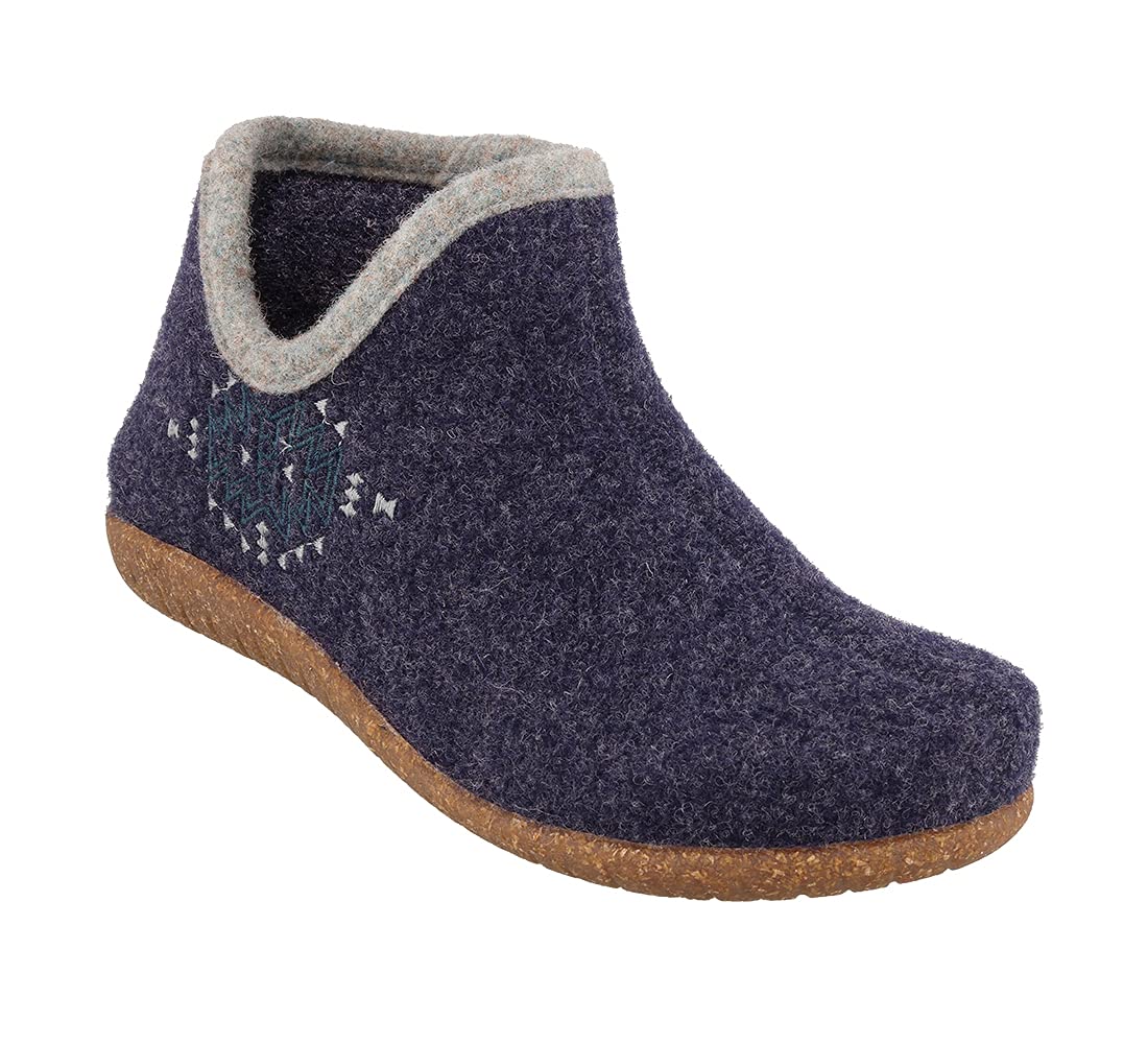 TaosFootwear Women's Woolside Navy Casual Boot 9-9.5 M US