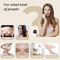 Vista 2 de (60 piezas) Parches para bajar de peso, parche para adelgazar el vientre de artemisa con extractos de plantas naturales, parche para adelgazar