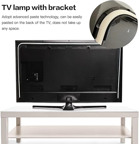 Miniatura 2 de Performance 7 piezas de tira de luz negra soporte de fijación de pared para Philips Hue Play tiras de luz degradadas soportes de montaje para TV