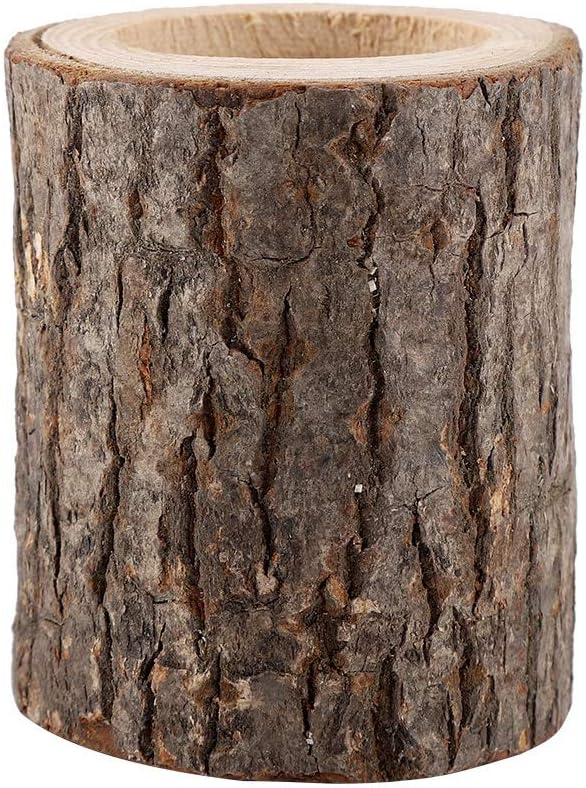 fuwinkr Unique Non-Toxic Odorless Wood Candle Stand, Log Candle Holder, for Decorating Home, Wedding Put Candles onto It, Add Romantic Atmosphere(High Style)