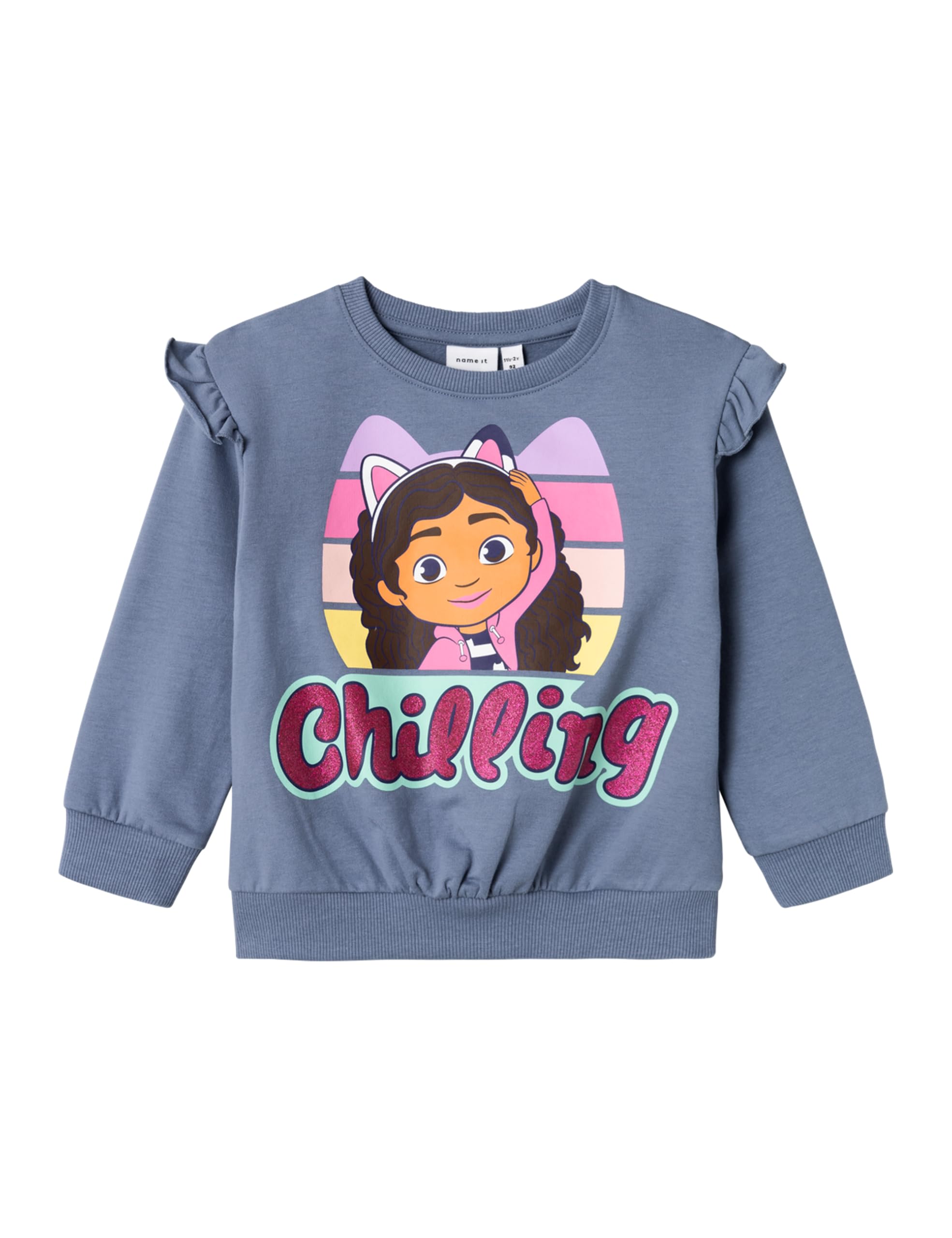 Giacca In Felpa NAME IT Per Bambina - Cappuccio Con Cerniera - Cotone Morbido - Stampa Cartone Animato - Foto 7