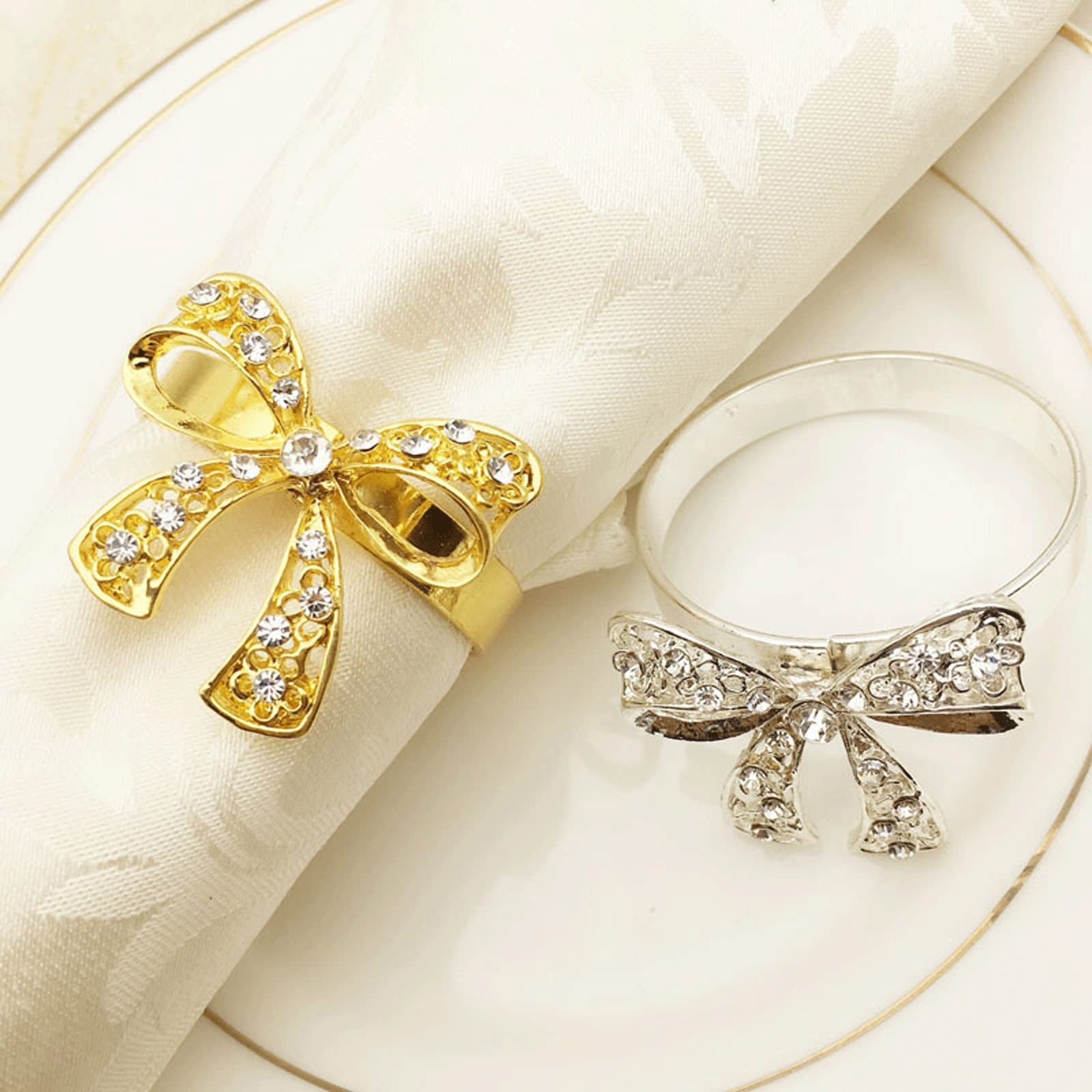 Serviette Anneaux Ensemble De 12 Pcs Serviette De Rondelle Anneaux