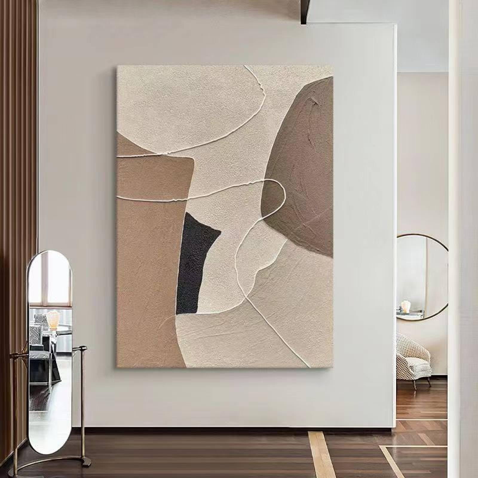 Art décoration murale de lignes géométriques abstraites sur toile pour maison