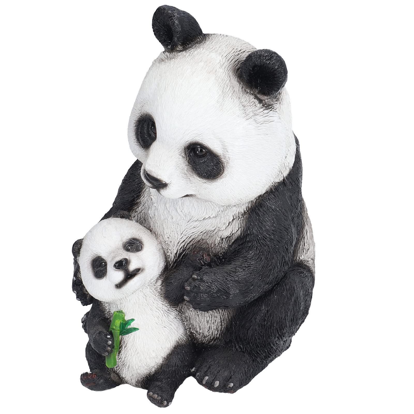 Statua da Giardino Panda Ornamenti di Panda e Orso in Resina per la Decorazione di Giardino, Prato e Scrivania Statue di Panda di Simulazione Dal Design Unico