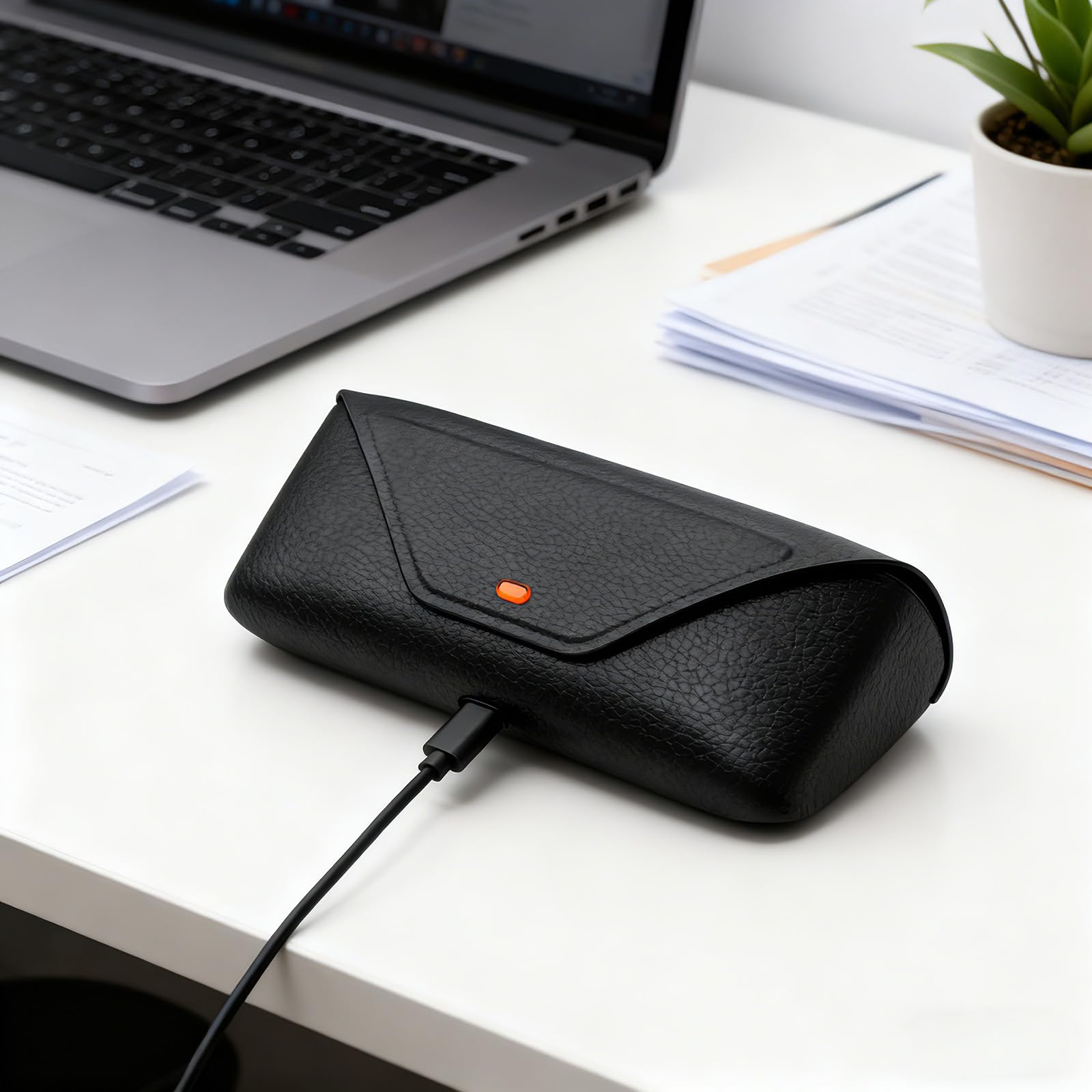 Ray-Ban Meta Smart Glasses Dock & Charger Gen 1/2 etui do ładowania, Wayfarer Skyler Oakley, skórzane USB-C
