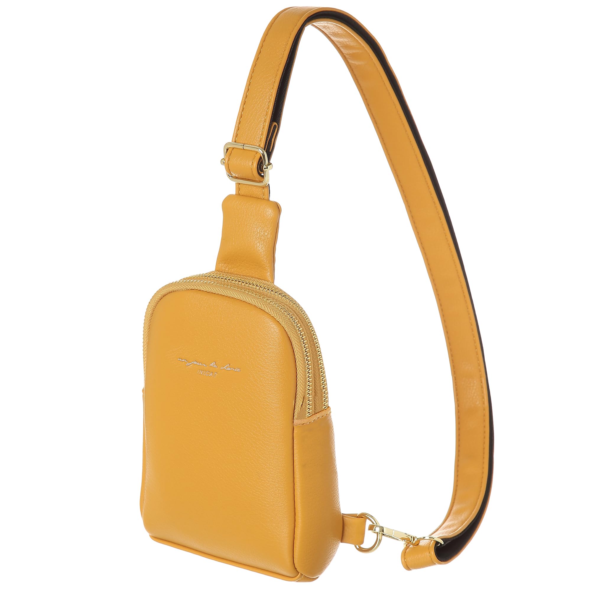 INICAT Small Crossbody Sling Bags for Women Vegan Leather Cell Phone Purse Fanny Packs for Women Men