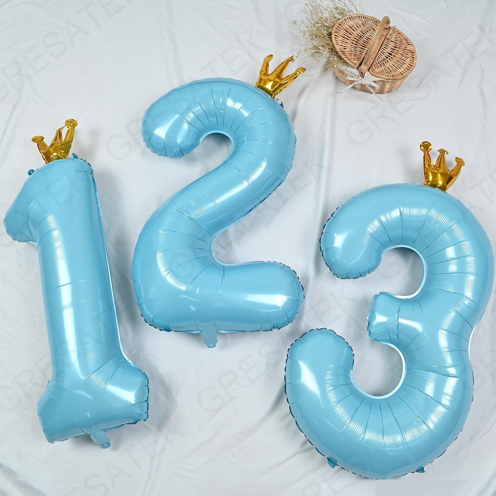 Amazon | GRESATEK バルーン 数字 風船 誕生日 40インチ 大きい 