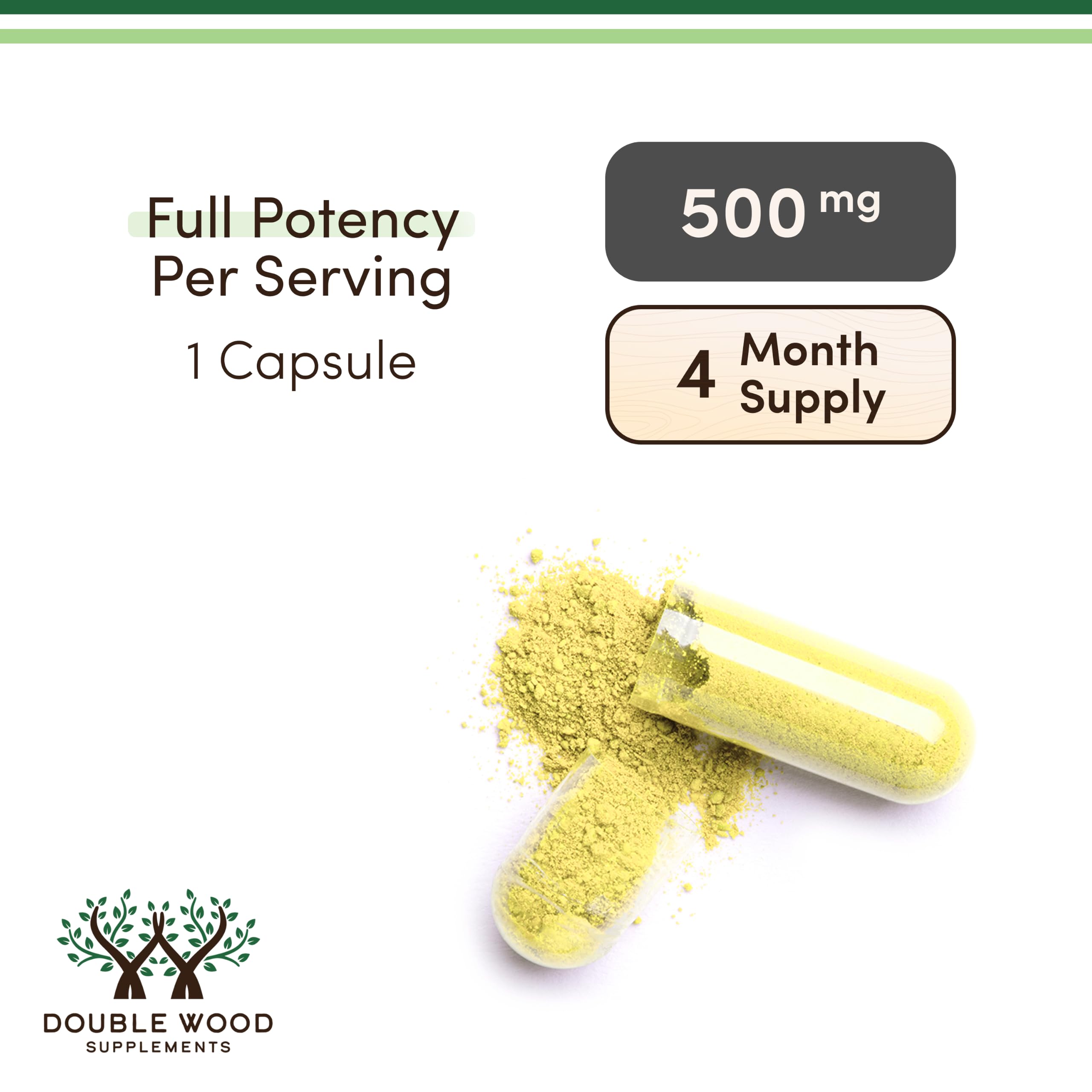 Double Wood Supplements Berberine HCl 500mg, 97% Purity, 60 Capsules — Amazon image 6