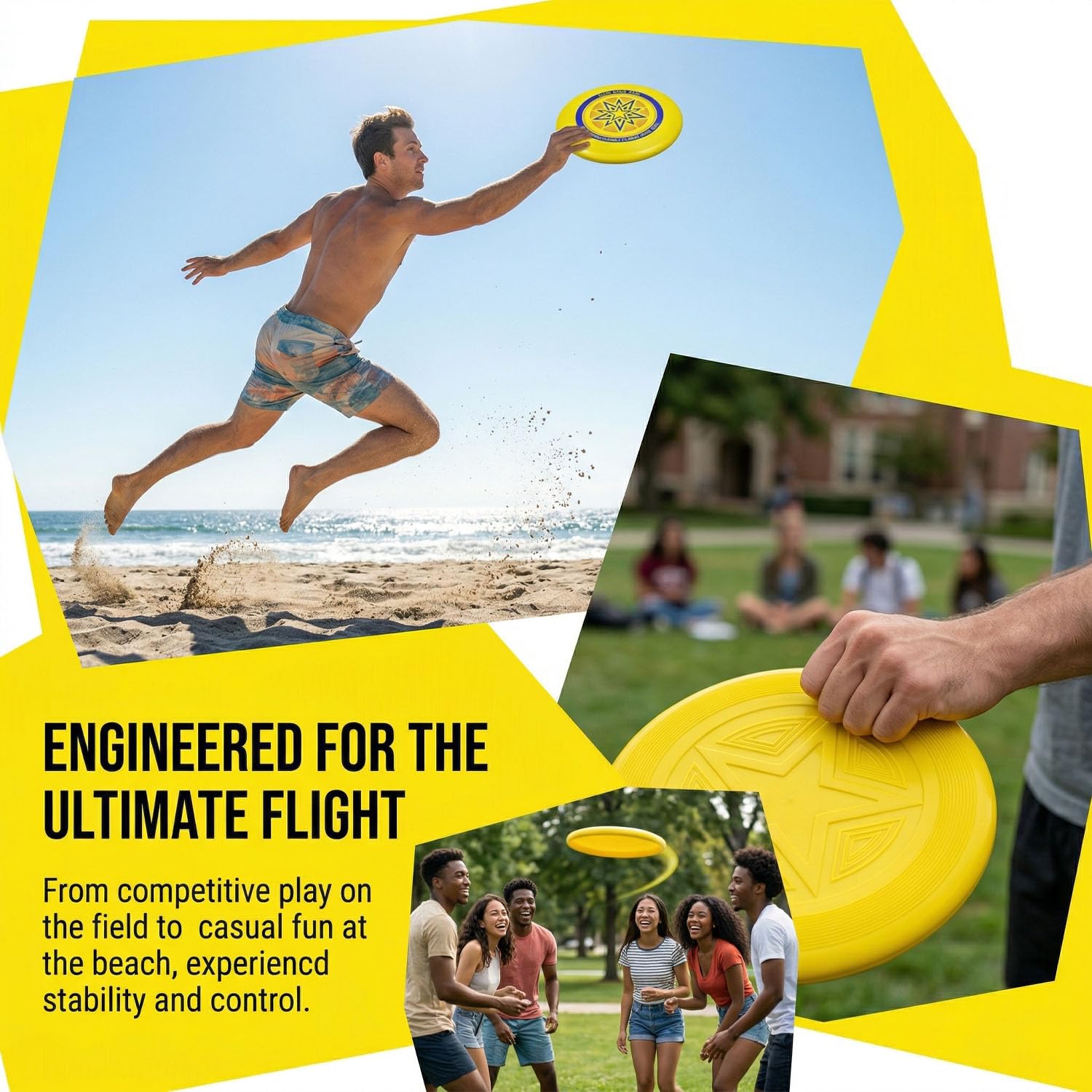 Eurodisc 175g, Ultimate Frisbee, Disque Frisbee, Frisbee Sportif, Disque de Lancer Professionnel, Joueurs Professionnels et Occasionnels Sports de Plein air Amusants