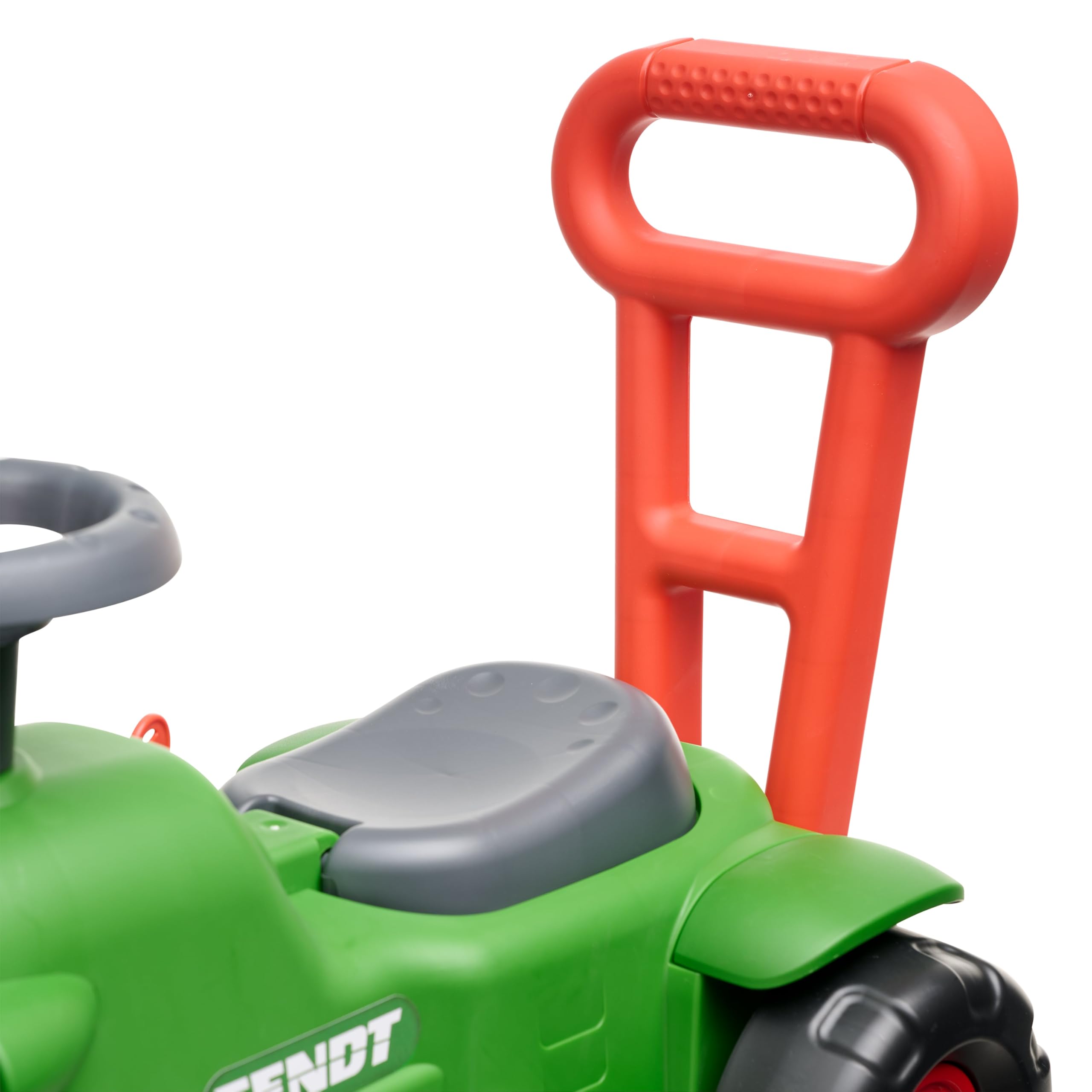 Falk - Porteur Vintage Tracteur Fendt avec Barre Ergonomique d'aide à la Marche - Dès 12 Mois - 90% de Plastique recyclé - Fabriqué en France - 952, Vert
