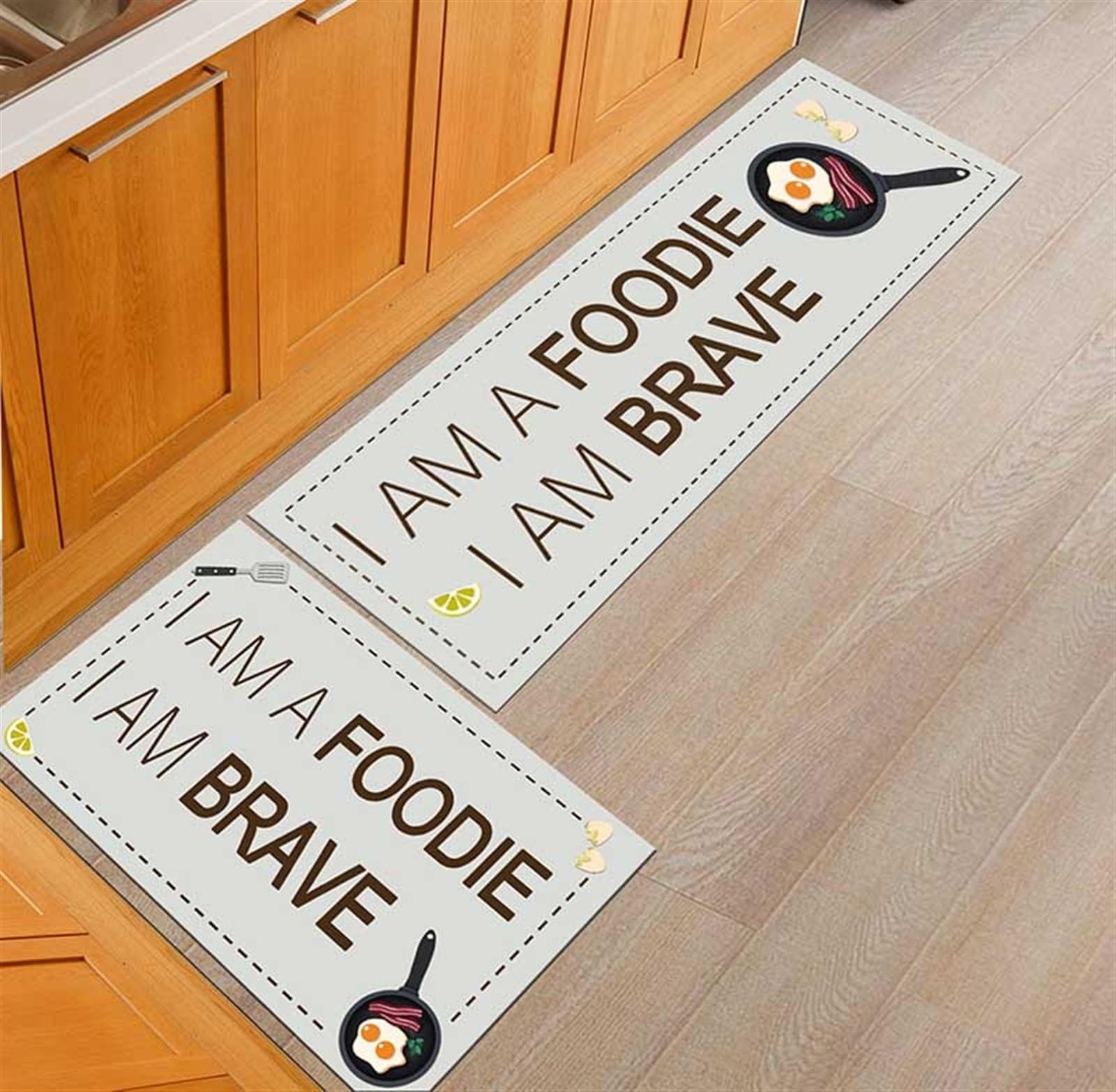 Tapis de cuisine moderne antidérapant imprimé pour éviter les glissades