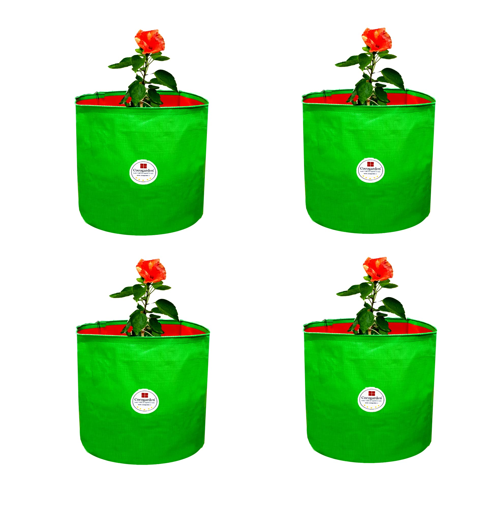 cocogarden HDPE UV Protected Green Round Shaped Grow Bags 9X9 inch (Pack of 4) | Plant Bags for Home Garden | Growing Bags for Terrace Flowers and Vegetables Gardening | Indoor and Balcony Gardening (B0B2N1P9KK) Amazon Price History, Amazon Price Tracker
