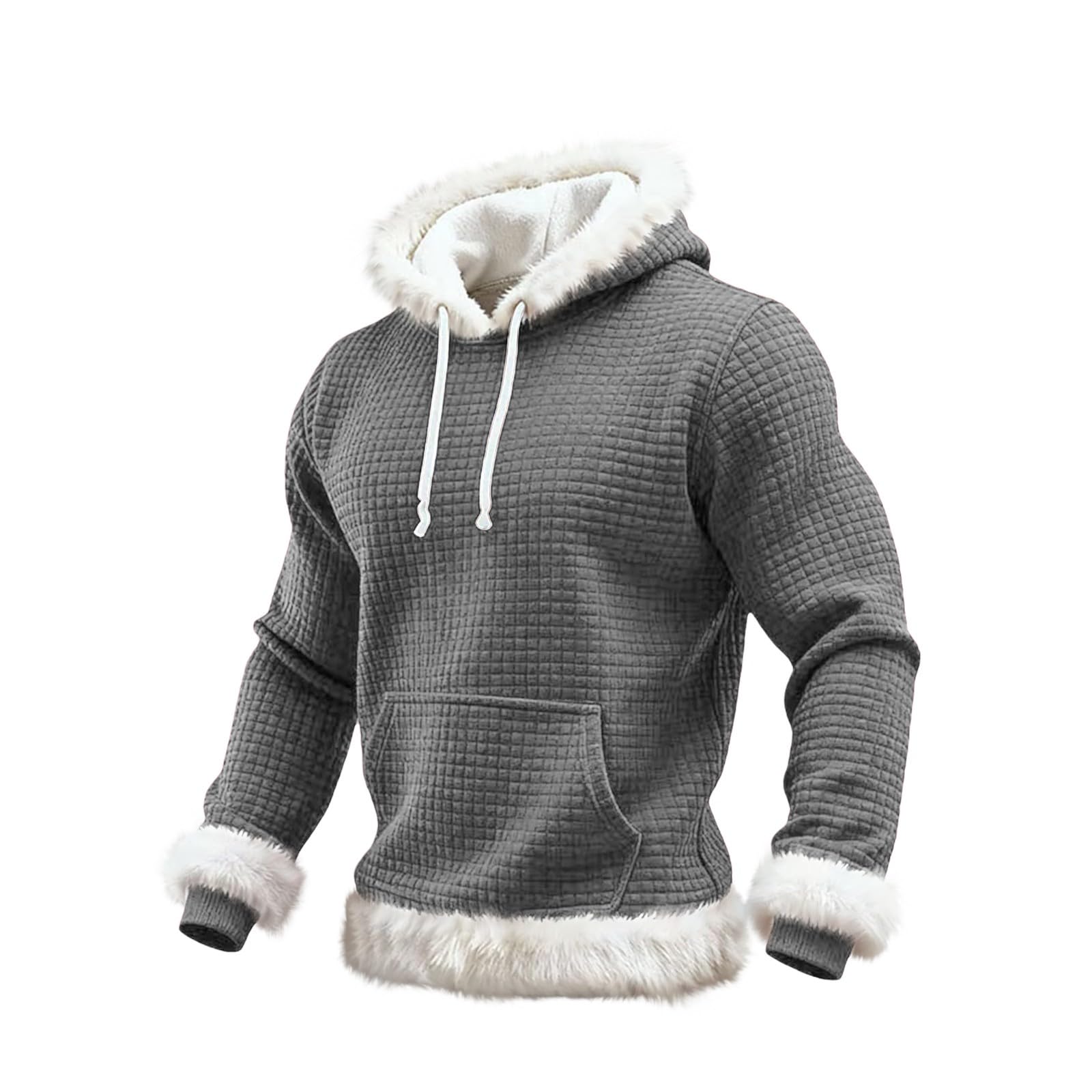 Chaqueta Verano Hombre Sudadera con Capucha De Forro, Estilo Oversize, Tallas Grandes, Manga Larga, Casual, Ideal para Invierno. L (Grey, XXXXXL) Ropa Playa Mangas El Sol Entretiempo