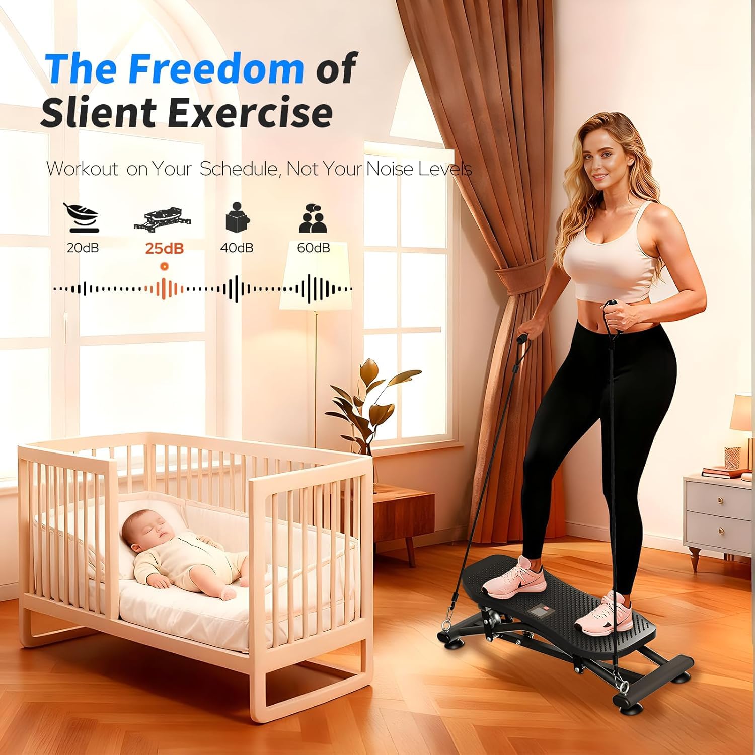 IGNOTI Balance Board for Adults, Ski Machine Exercise Equipment