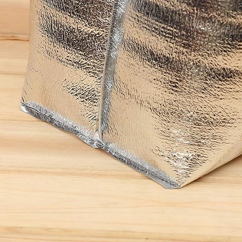 Miniatura 3 de Bevisun - Bolsas térmicas reutilizables aisladas de 13 x 8.5 x 12 pulgadas, paquete de 8 forros térmicos para lonchera, bolsa de compras, forro de