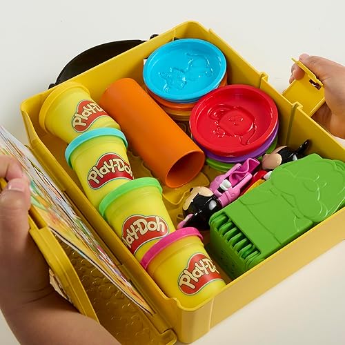 Miniatura 11 de Play-Doh Disney Junior Mickey Mouse Clubhouse, Shape a Story Playset, almacenamiento y viajes, artes y manualidades, juguetes preescolares para
