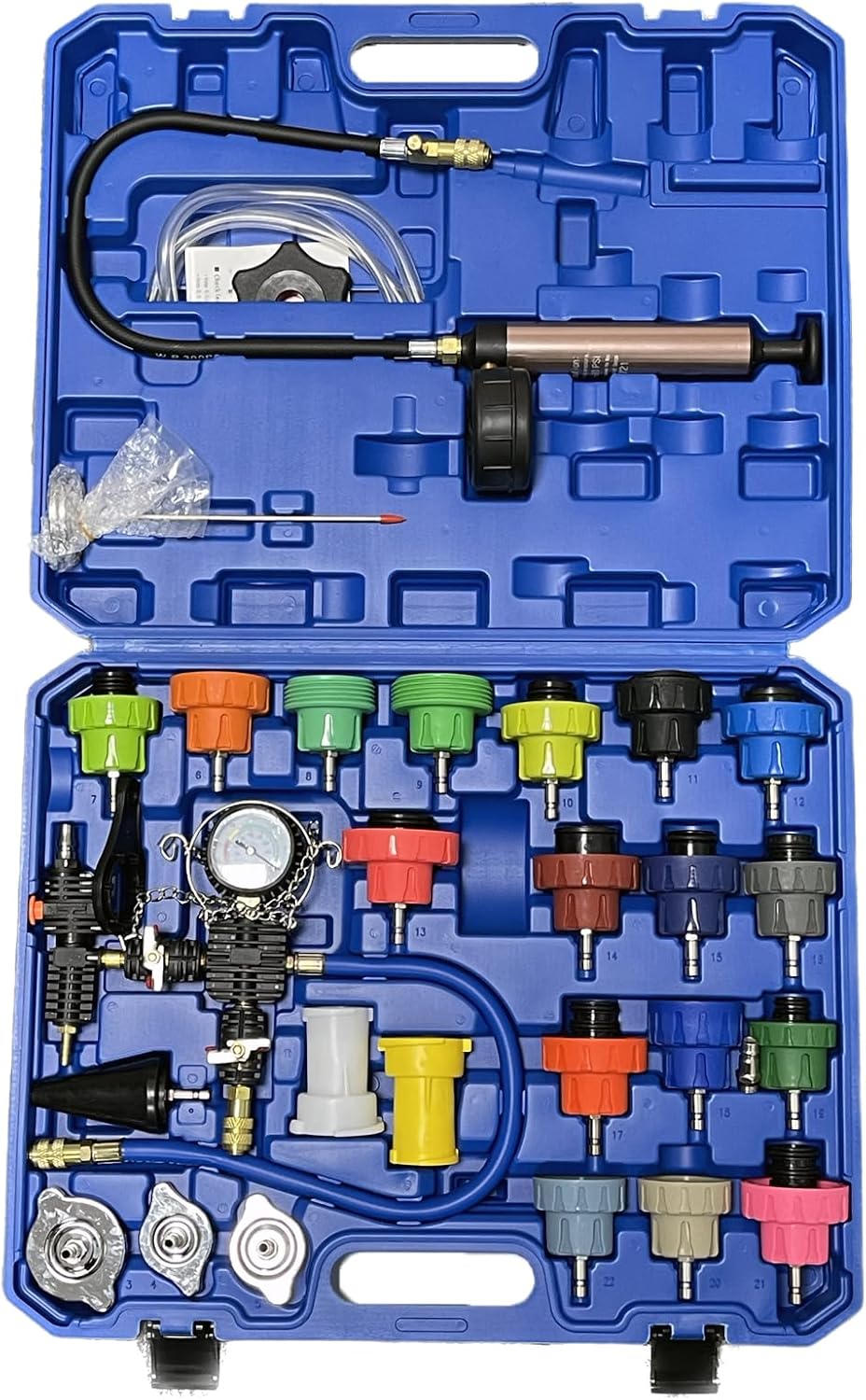 HZAUTOS 28PCS Radiator Pump Pressure Tester and Coolant Vacuum Refill ...