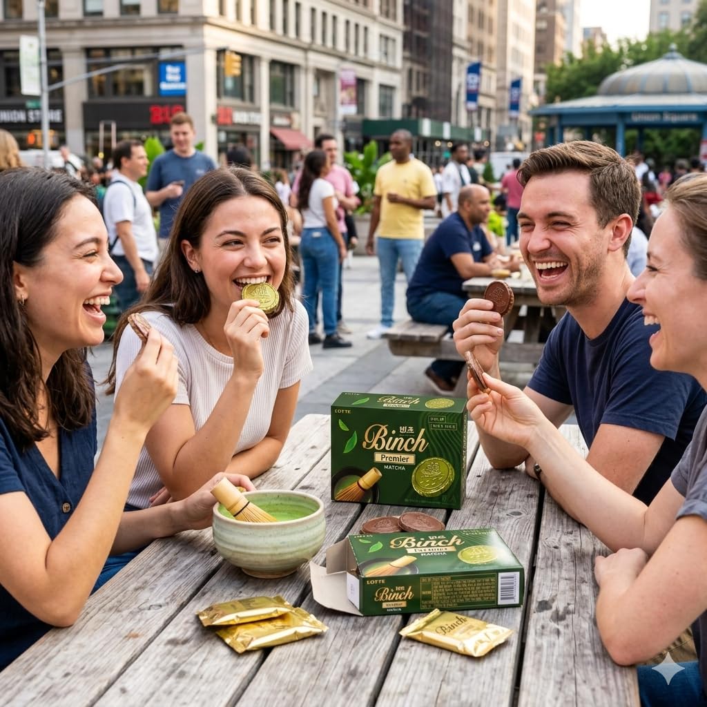 Amazon.com: Lotte Binch Premier Jeju Matcha Flavor Korean Snack