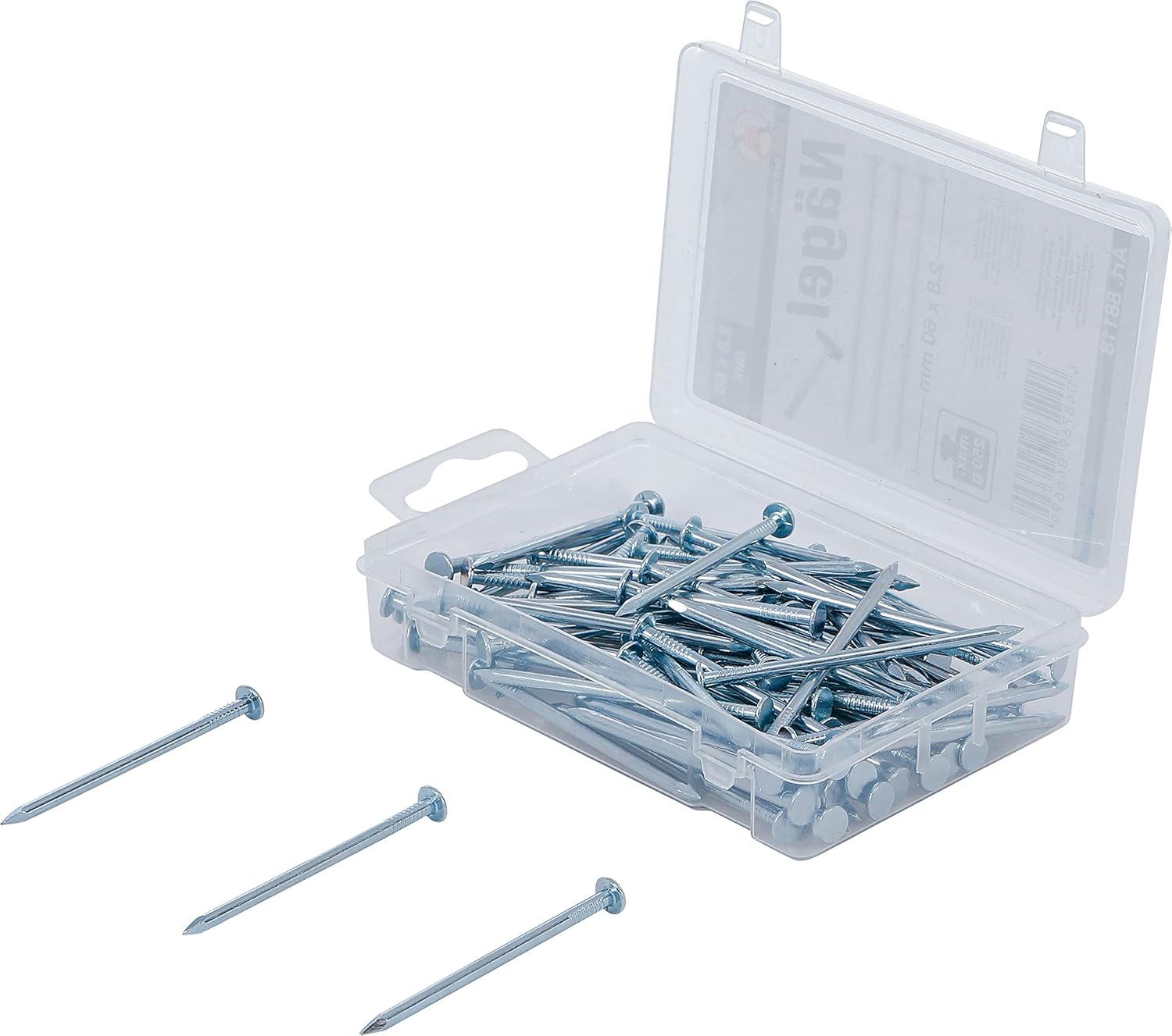 Kraftmann 88118 Assorted Nails, Silver