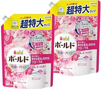 P＆G　ボールド　サボン／ブロッサム　抗菌　超特大　780g　各10袋　計20袋 P＆G ボールド サボン／ブロッサム 抗菌 超特大 780g 各1袋 計2