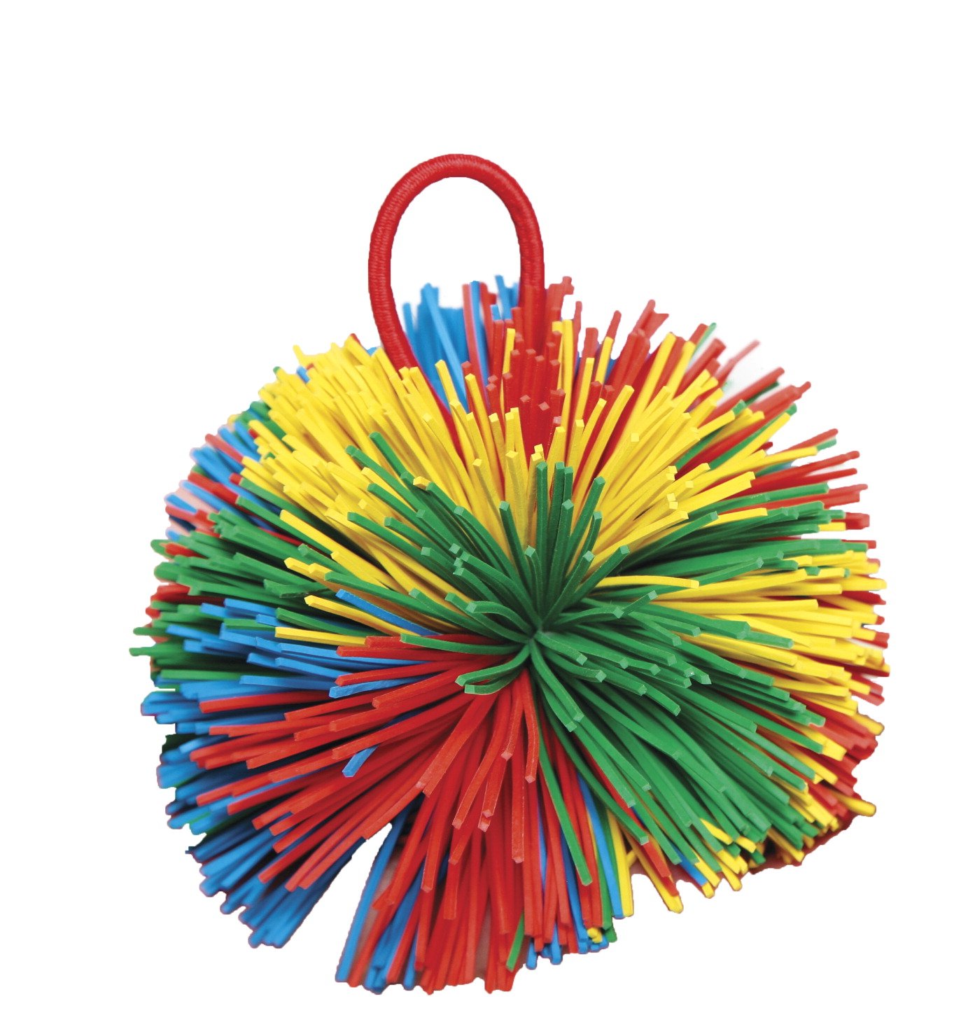 Sportime Rub-R-String Ball, 3-1/2 Inches, Multicolored