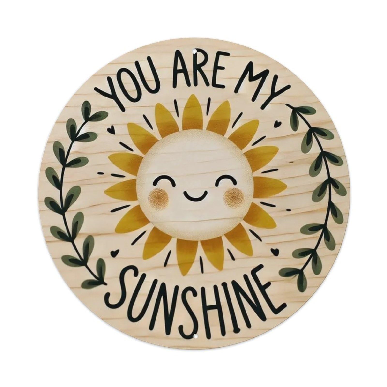 You Are My Sunshine Tin Sign Vintage Metal Sign Home Bar Garden Wall Decor Metal Poster 8x8 Inch