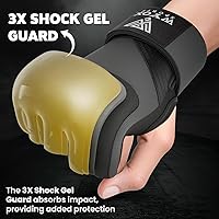 Vista 70 de WYOX Guantes interiores de boxeo de gel para hombres y mujeres, correas de muñeca rápidas de 31.5 in, protección acolchada para nudillos para Muay