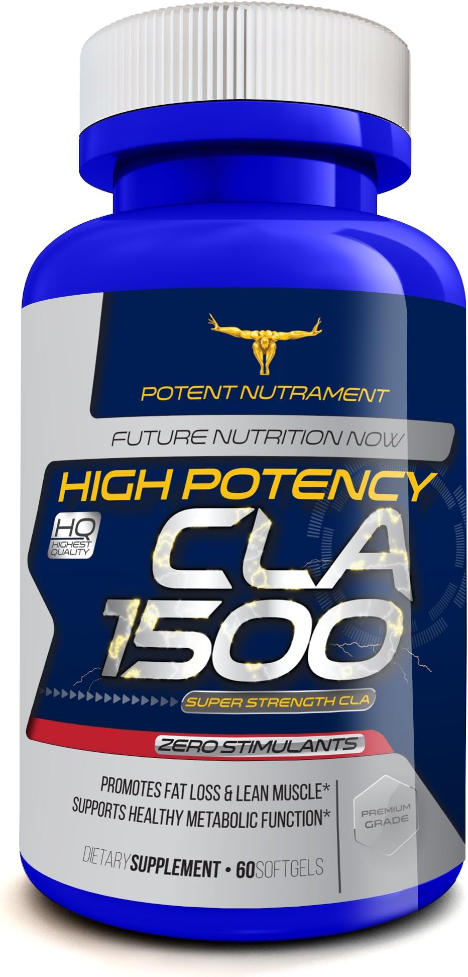 CLA Supplement - Extra Strength High Potency CLA Pills - Best Recommended Non Stimulant Fat Burner - CLA Supplements Weight Loss To Lose Weight and Burn Fat With Our Quality Premium Grade CLA Tablets