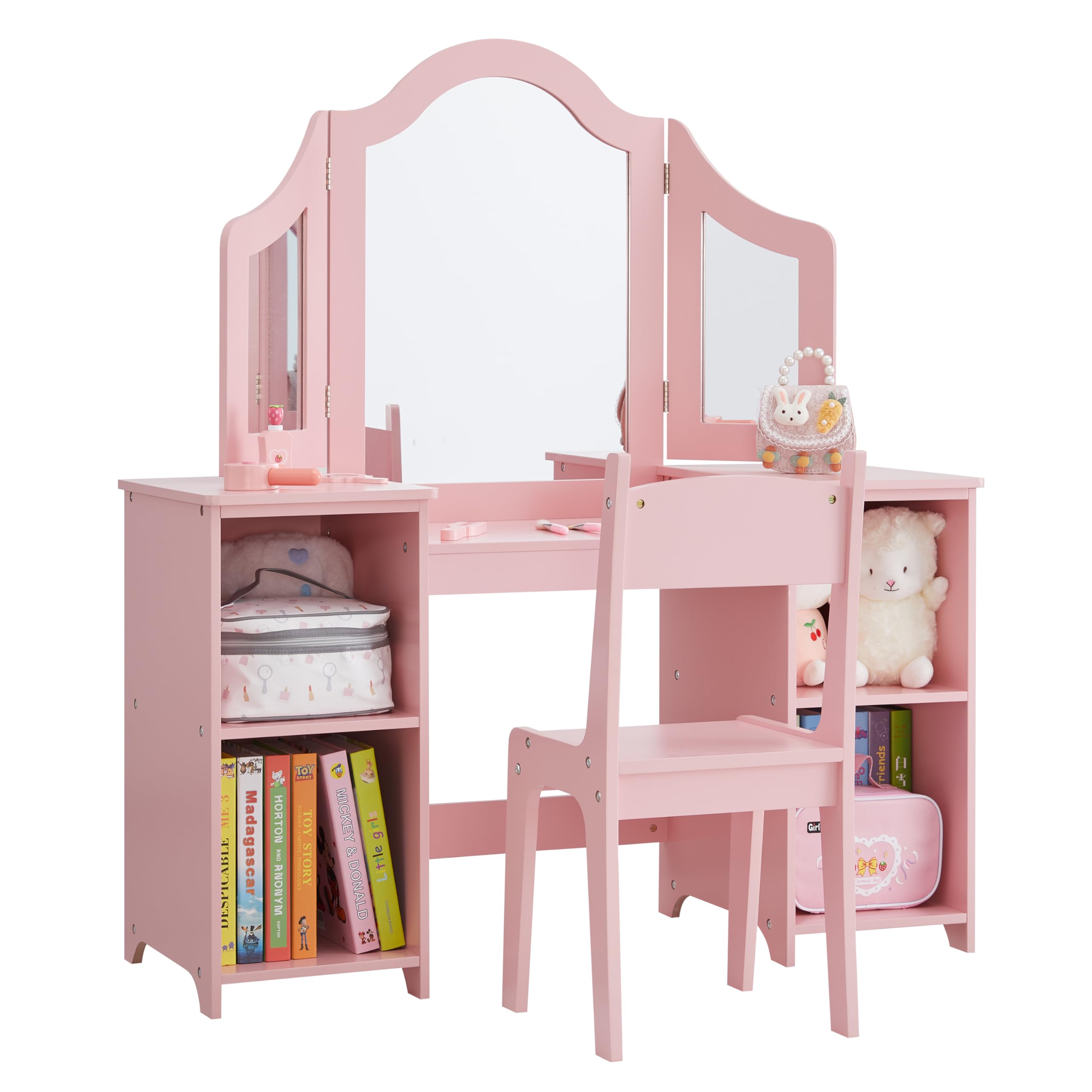 In Kids Vanity Set Princess Makeup Table Chair Desertcart INDIA